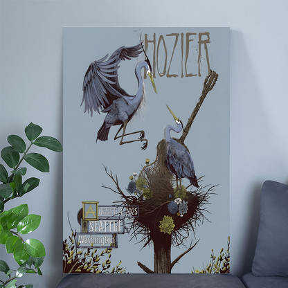 Music Poster Hozier Seattle August 14 Show Poster Tour 2025 Size 24''x36''