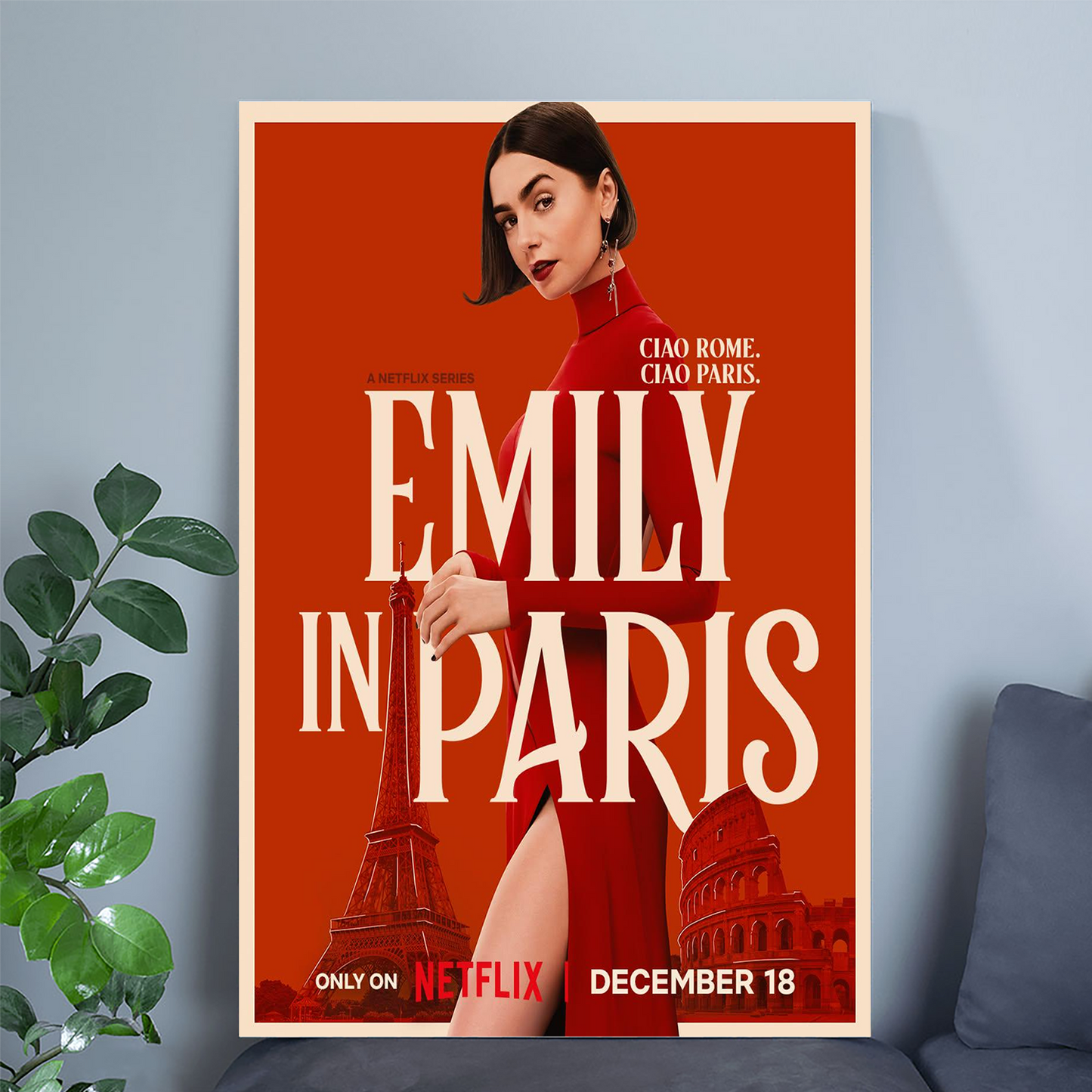 Movie Poster- Emily In Pa.ris December 18 2025 Poster Size 24''x36''