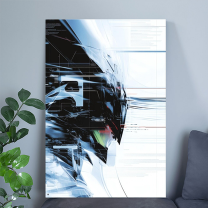 Futuristic Mecha Poster, Cyberpunk Art Print, Sci-Fi Wall Art