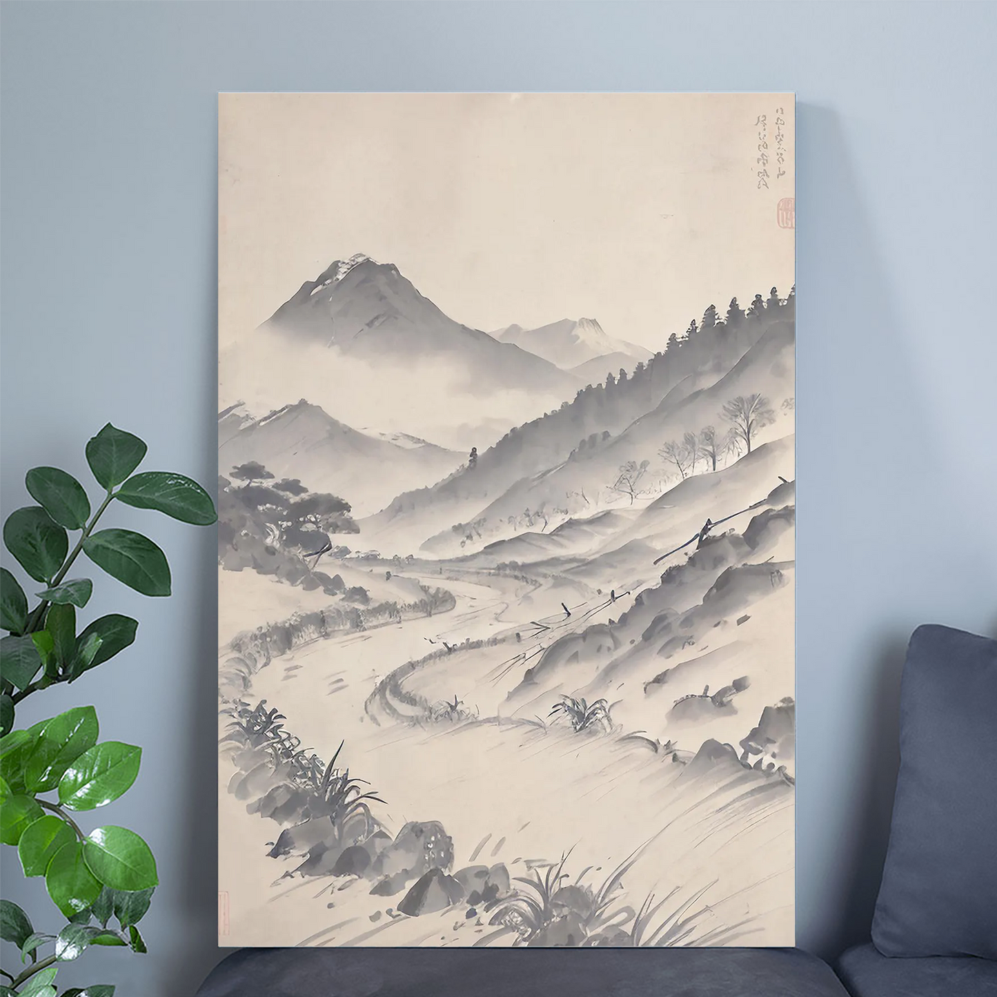 Transitional Landscape, Passage III Wall Art Print, Conceptual Digital Poster