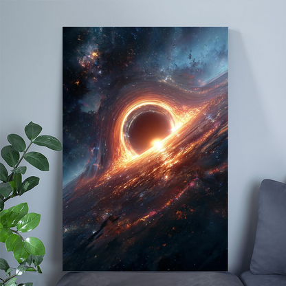 Cosmic Gateway Black Hole Art Print Space Wall Decor Galaxy Poster