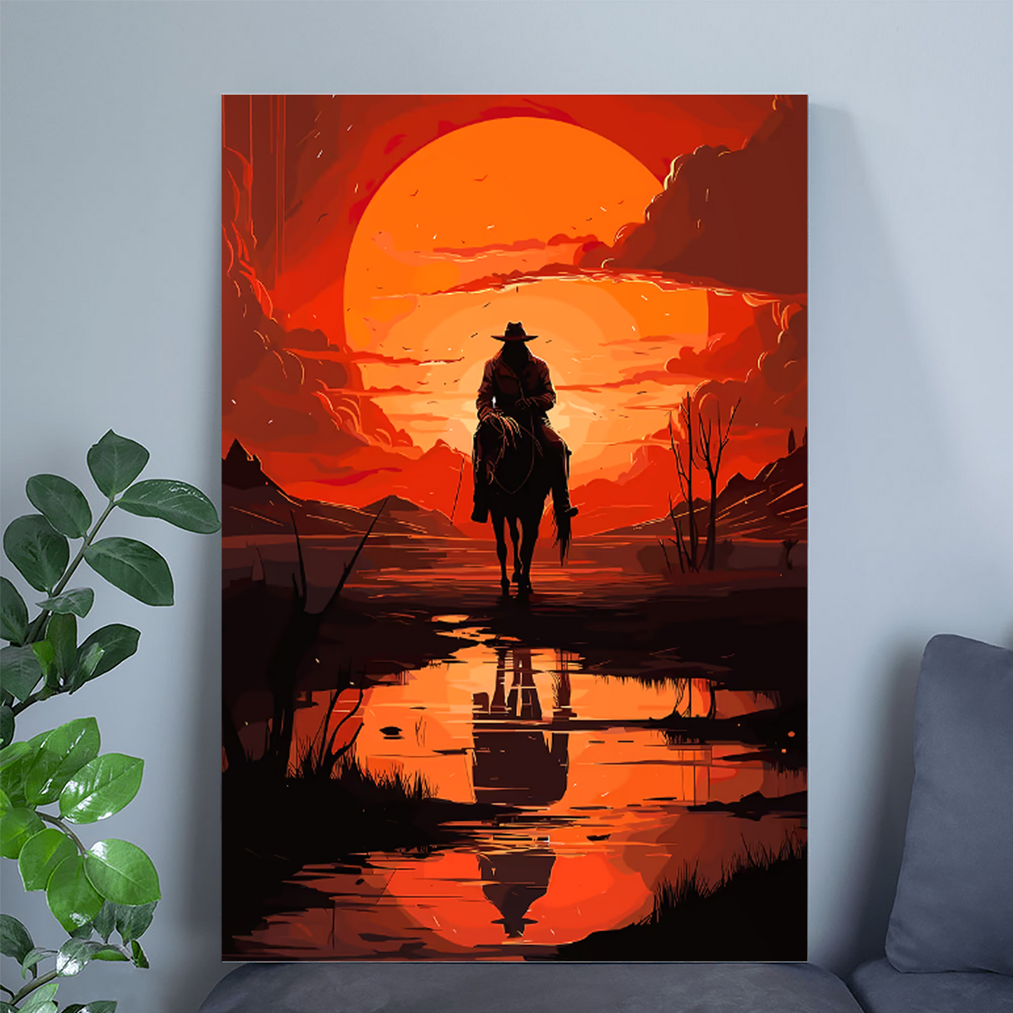 Home Decor- Pemburu Sunset Poster Size 24''x36''