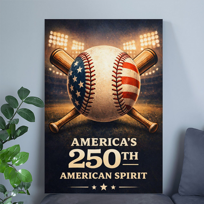 America 250 (1776–2026) Art Deco Poster – Elegant Patriotic Independence Print