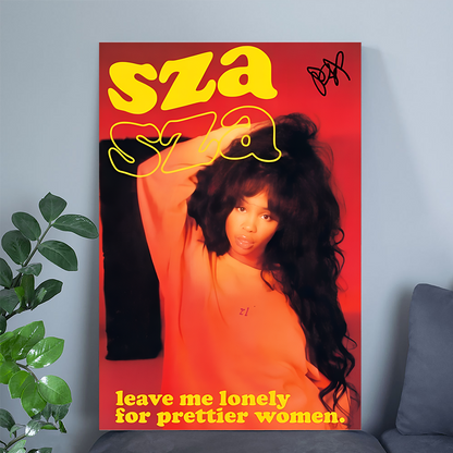 SZA Poster - Leave Me Lonely Poster, One Sheet Wall Size 24''x36''