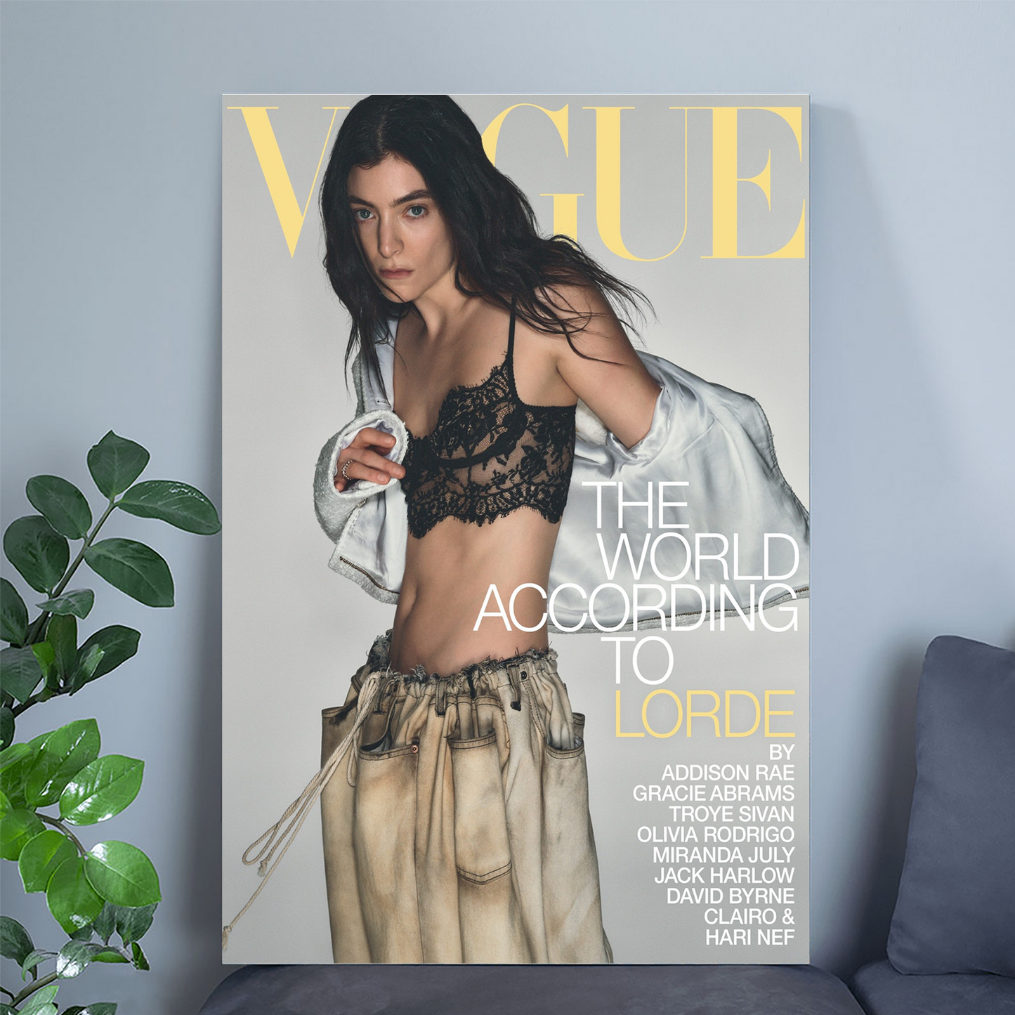 Music Poster Lorde for V,o,gue Australia July 2025 Size 24''x36''
