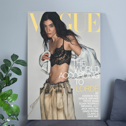 Music Poster Lorde for V,o,gue Australia July 2025 Size 24''x36''