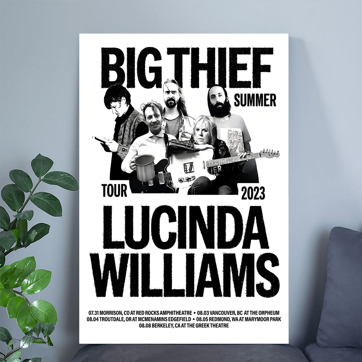 Summer Tour with Lucinda Williams Poster Size 24''x36''