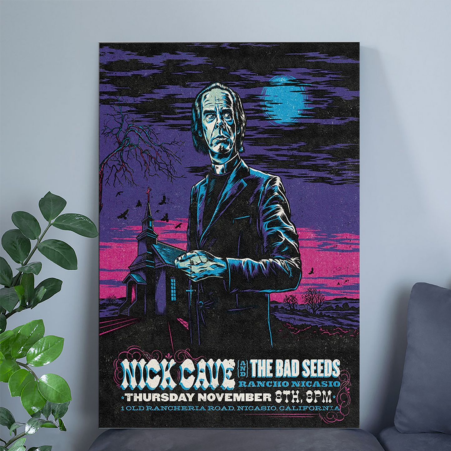 Music Poster- Nick Cave & The Bad Seeds Concert Poster Size 24''x36''
