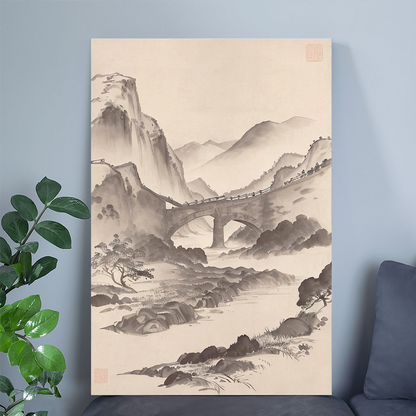 Structural Landscape, Passage IV Wall Art Print, Conceptual Digital Poster