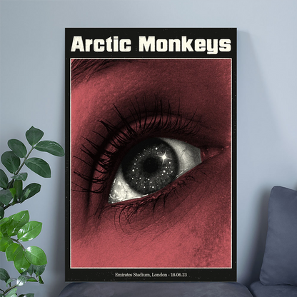 Music Poster- ARCTIC MONKEYS Concert Poster Emirates 18 JUNE 2023 Poster Size 24''x36''