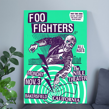 Foo Fighters Bakersfield CA Nov 3 2025 Poster Size 24''x36''