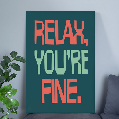 Modern Typography Poster Trendy Humorous Wall Art, Typographic Aesthetic Decor for Home