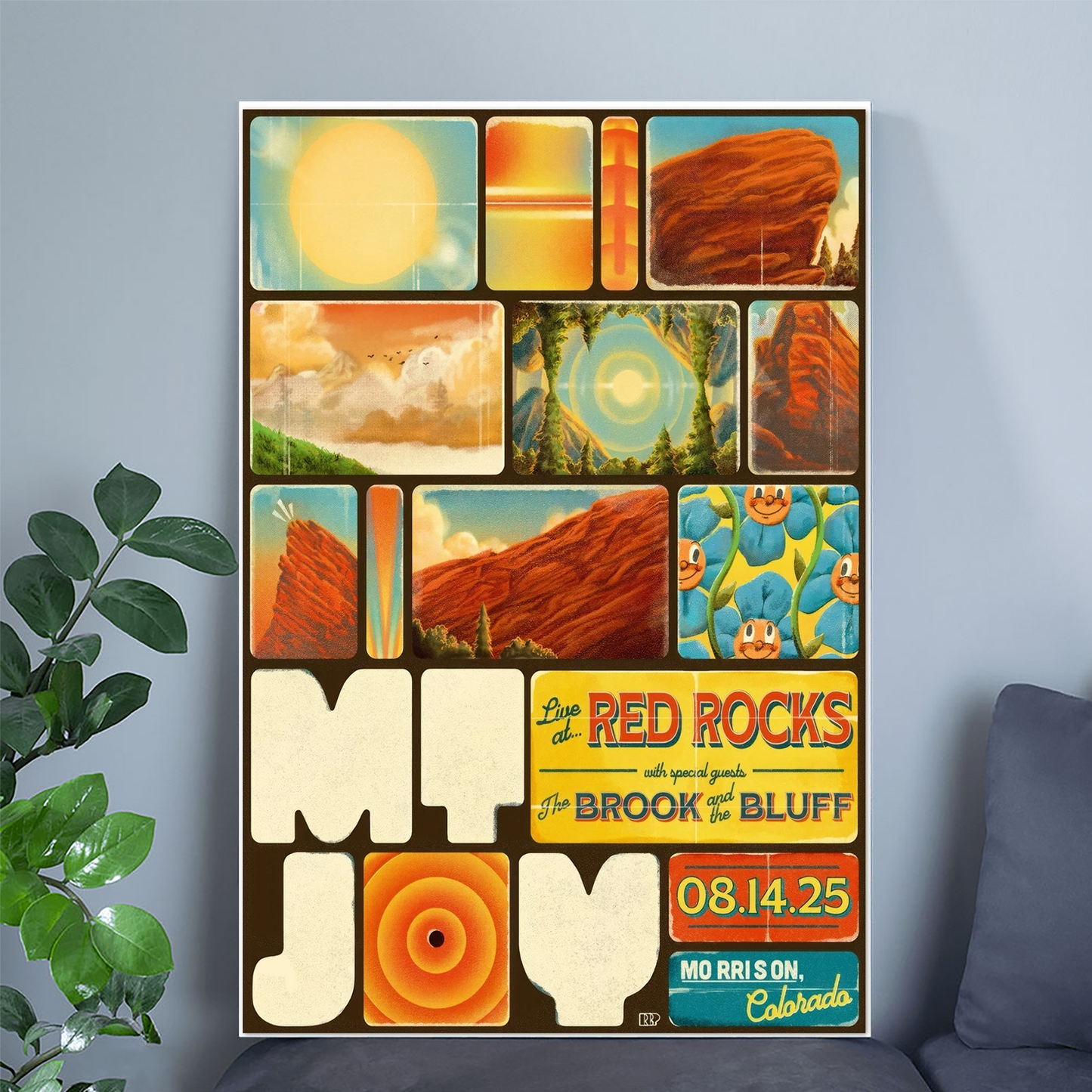 Mt. Joy – Red Rocks Morrison CO Aug 14 2025 Poster Size 24''x36''