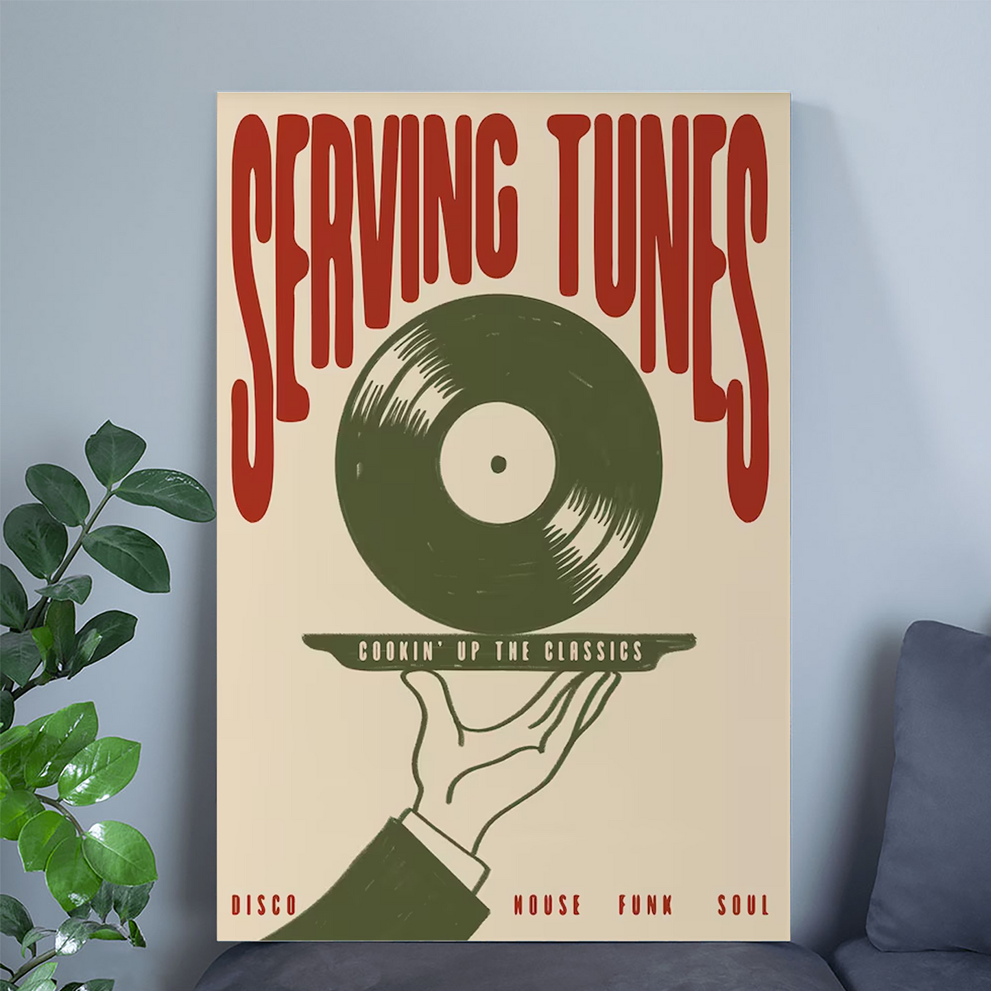 Music Poster- Serving Tunes Poster Size 24''x36''