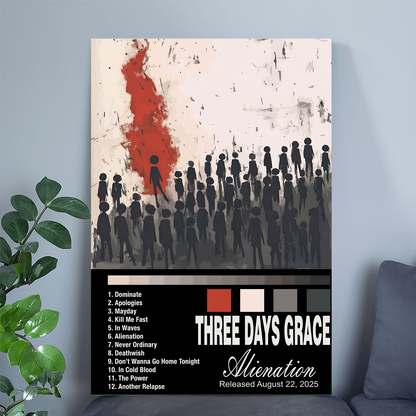 Three Days Grace - Alienation Album Poster, One Sheet Wall Size 24''x36''