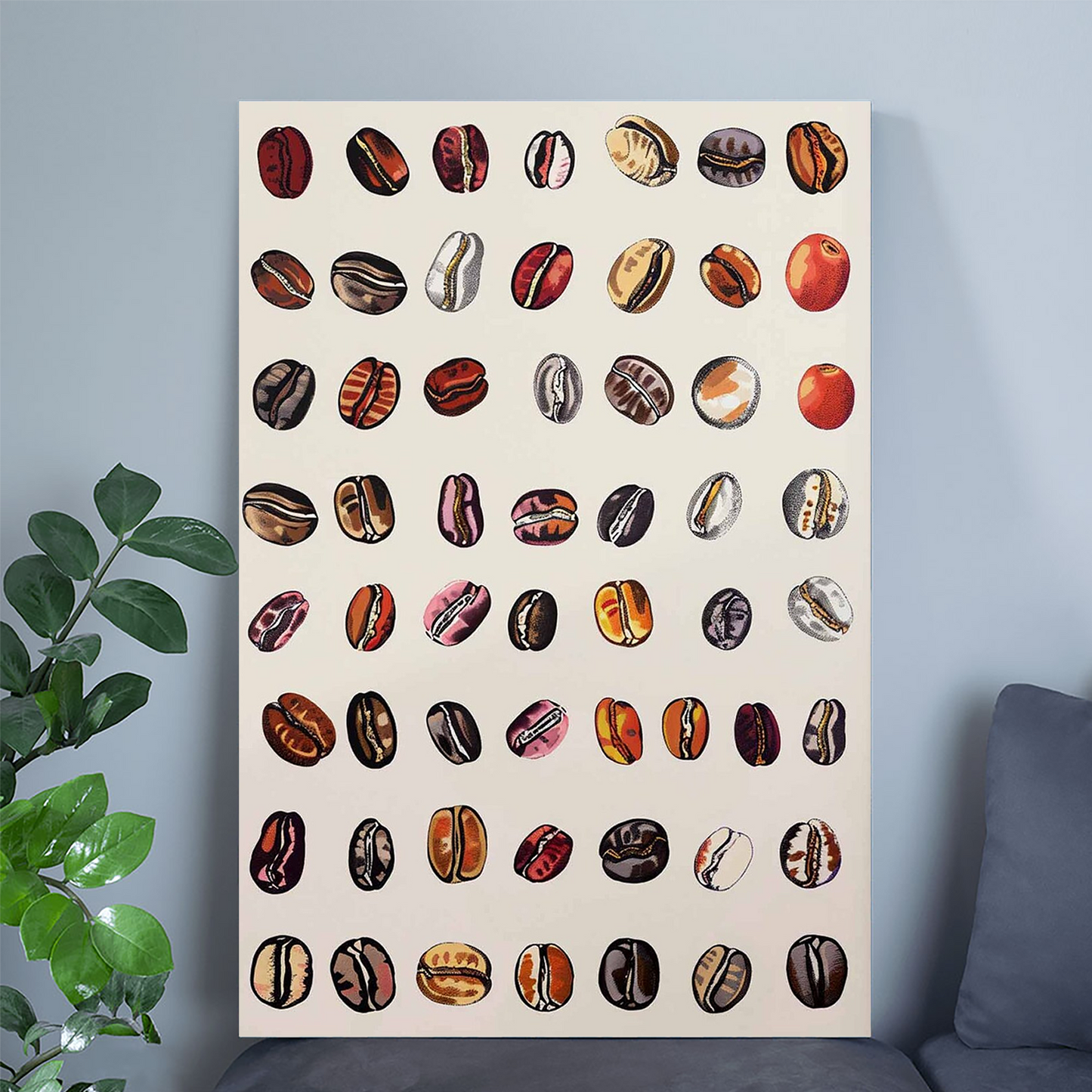 Coffee Bean Poster, Coffee Art, Coffee Poster, Kitchen Poster, Espresso Wall Art, Coffee Shop Poster