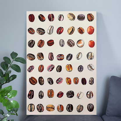 Coffee Bean Poster, Coffee Art, Coffee Poster, Kitchen Poster, Espresso Wall Art, Coffee Shop Poster