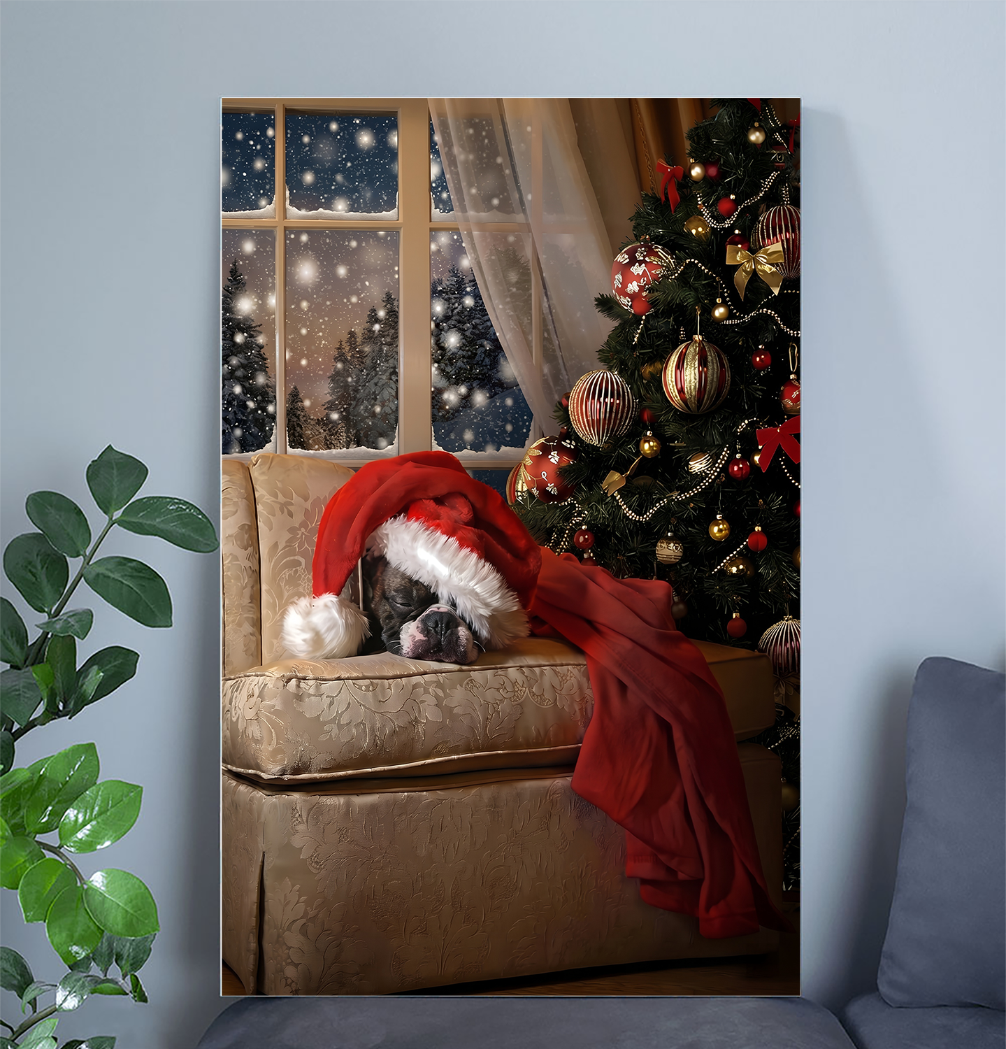 Waiting for Santa Poster, One Sheet Wall Size 24''x36''