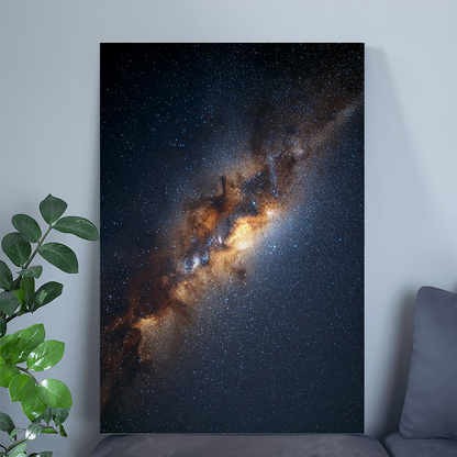 Milky Way Galaxy Poster, Real Night Sky Print, Stargazing Wall Art, Galaxy Room Decor,Space Poster