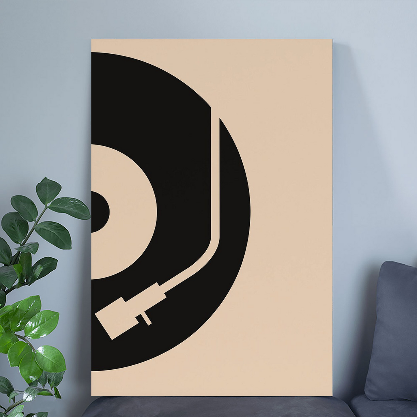Retro Music Wall Art, Groovy Print, Cute Bedroom, Digital File, Vinyl Record Player Poster, Trendy Wall Art