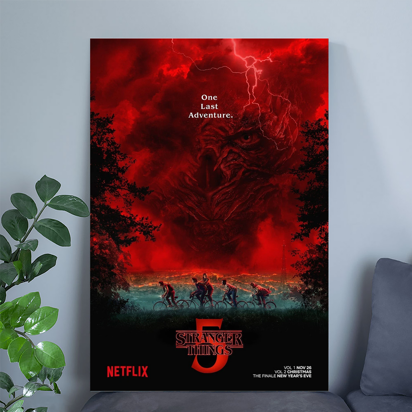 Movie Poster- NEW Str.an.ger Thi.ngs 5 Poster Teases ‘One Last Adventure’ Poster Size 24''x36''