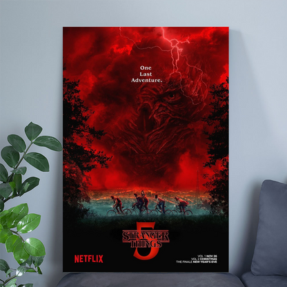 Movie Poster- NEW Str.an.ger Thi.ngs 5 Poster Teases ‘One Last Adventure’ Poster Size 24''x36''