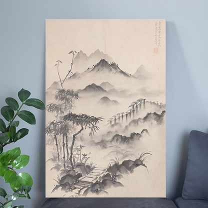 Transitional Landscape, Passage I Wall Art Print, Conceptual Digital Poster