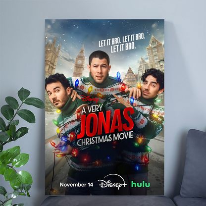 Merry and bright Christmas Movie Poster, One Sheet Wall Size 24''x36''