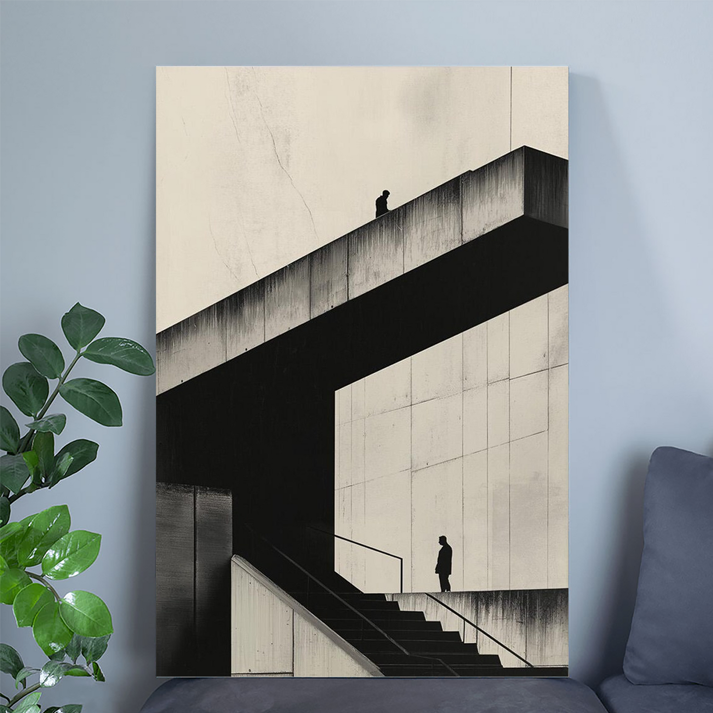 Brutalist Architecture Art Print: Concrete Building Poster