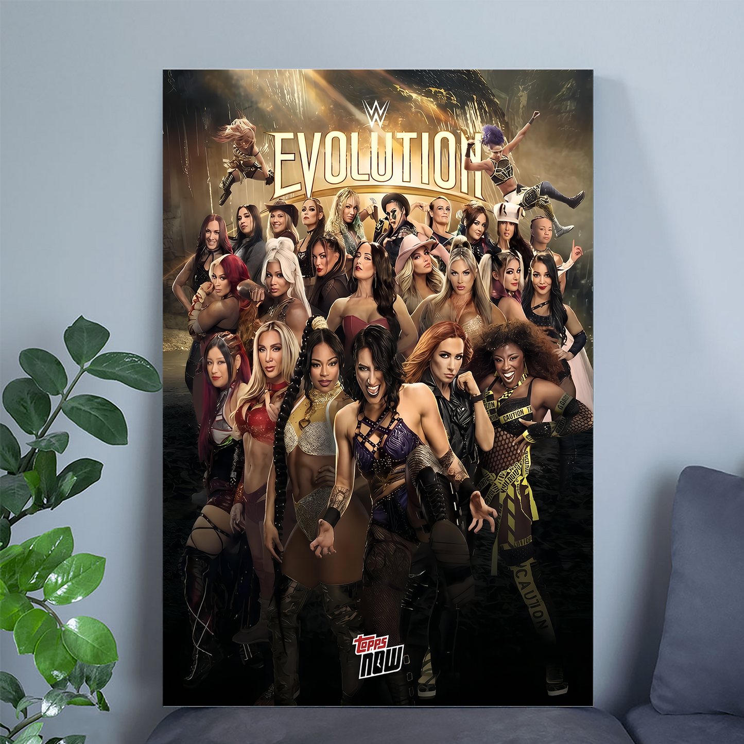 2025 WWE Topps Now EVOL - Evolutions poster Size 24''x36''