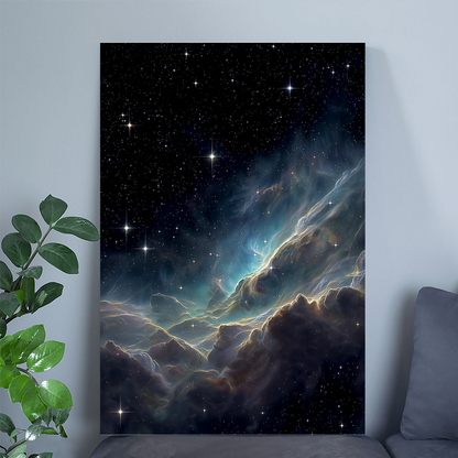 Galaxy Wall Art Print – Cosmic Nebula Cloud Poster