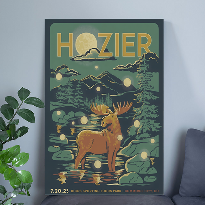 Music Poster Hozier Commerce City July 20 Show Poster Tour 2025 Size 24''x36''