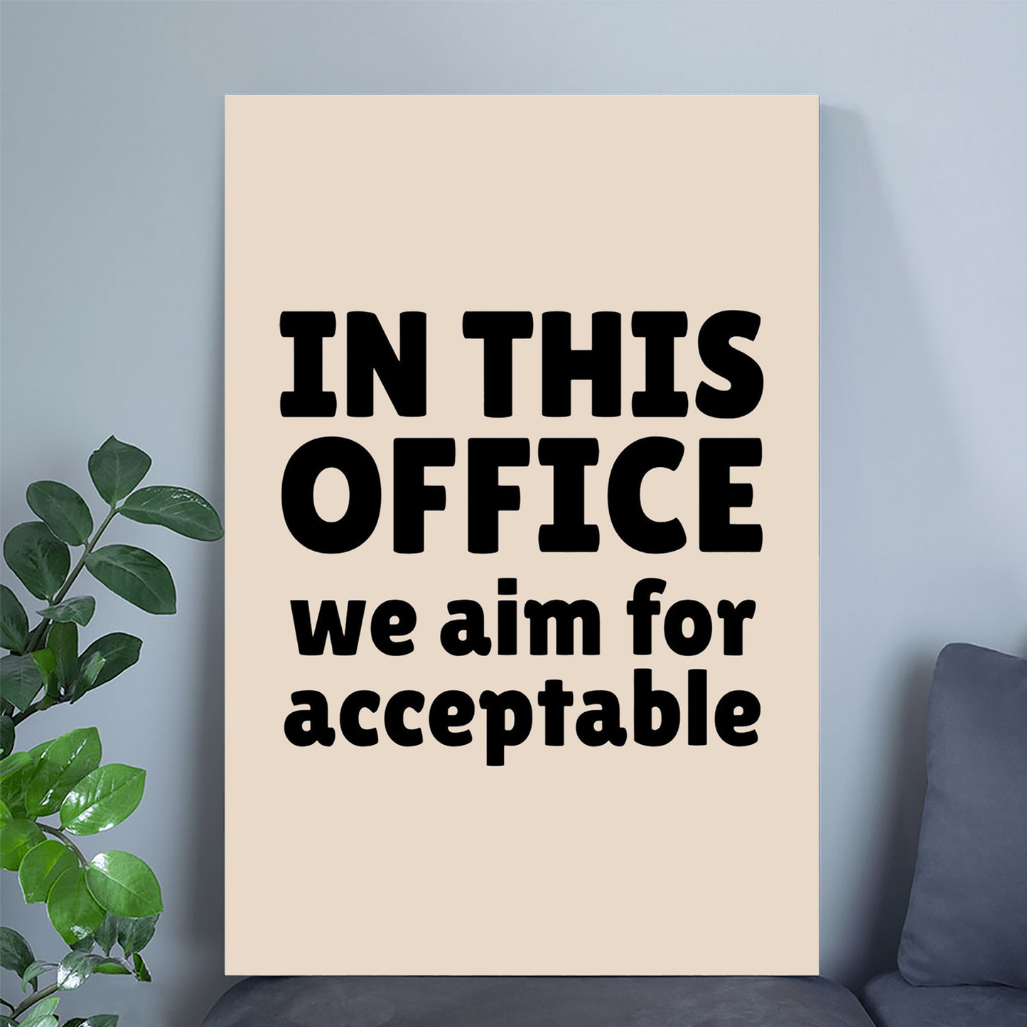 Sarcastic Motivational Office Poster, In This Office Humor Print, Sarcasm Quotes for Work Humor Poster, Funny Teamwork Wall Art