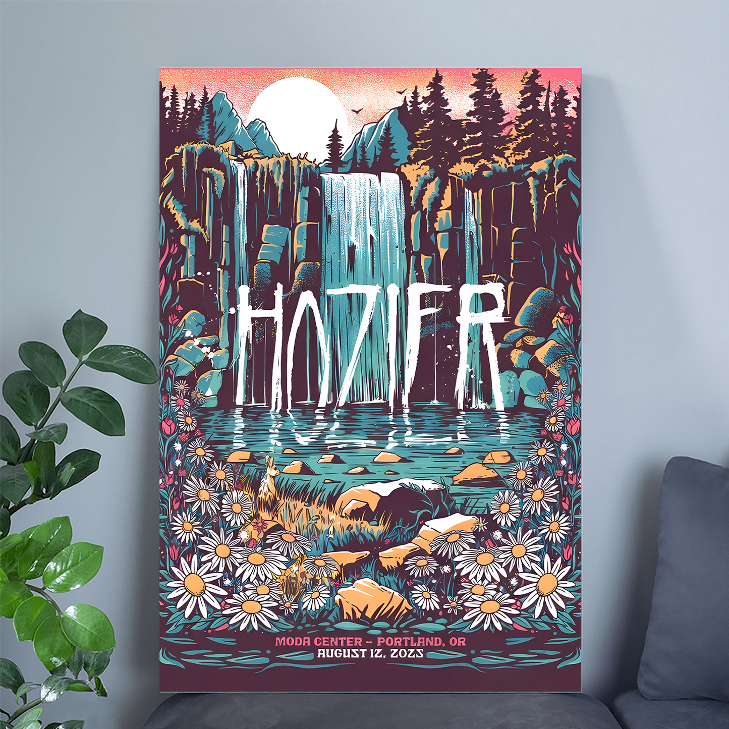 Music Poster Hozier Portland August 12 Show Poster Tour 2025 Size 24''x36''