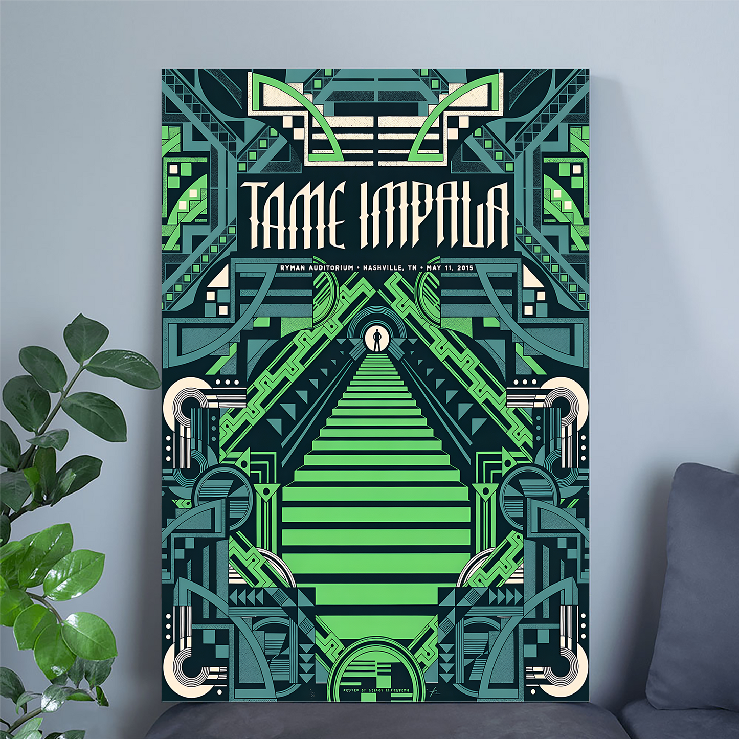 TAME IMPALA 2015 RYMAN NASHVILLE TOUR POSTER MINT POND Size 24''x36''