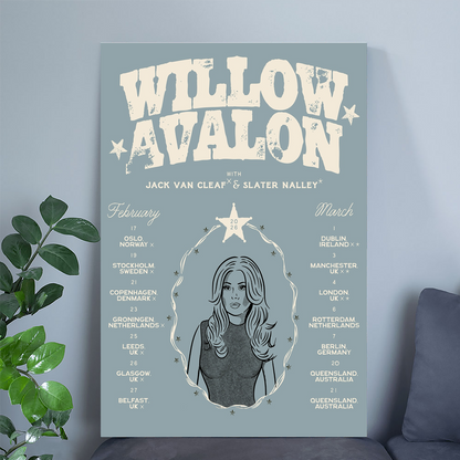 Willow Avalon EU & UK tour Size 24''x36''