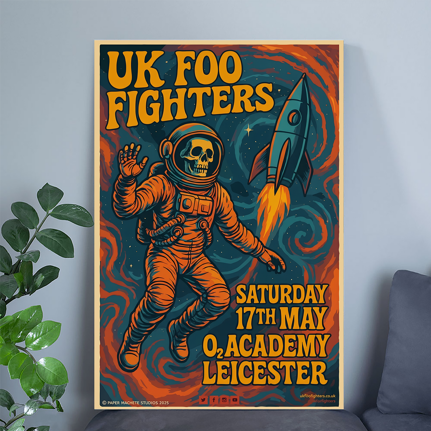 UK Foo Fighters O2 Academy Leicester Size 24''x36'' - Gategoo Size 24''x36''