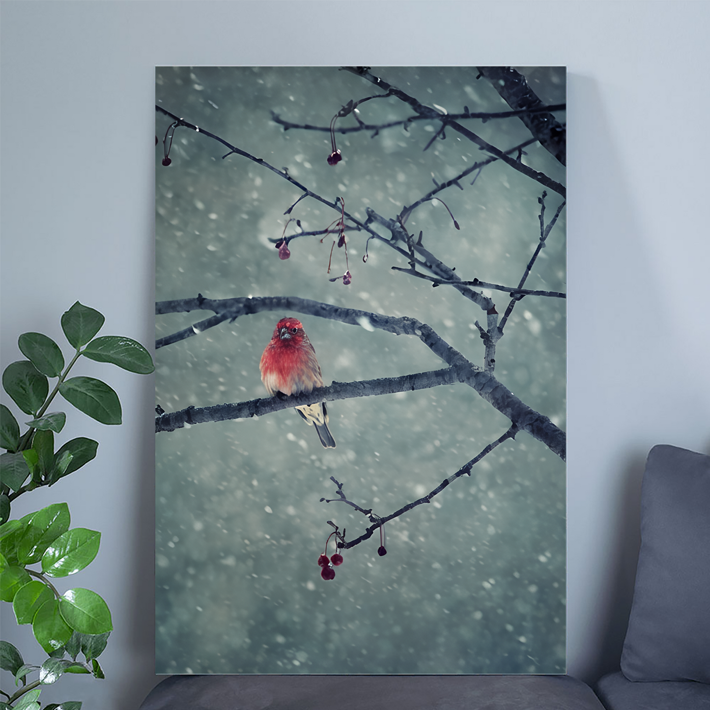 Home Decor- Snowing Poster, One Sheet Wall Size 24''x36''