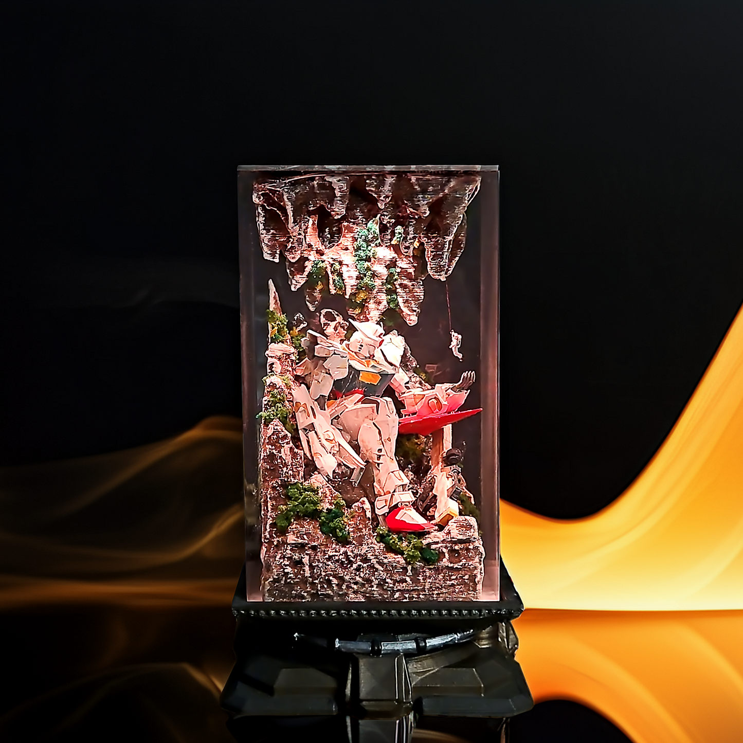 Classic Mecha Pilot Armor Resin Lamp