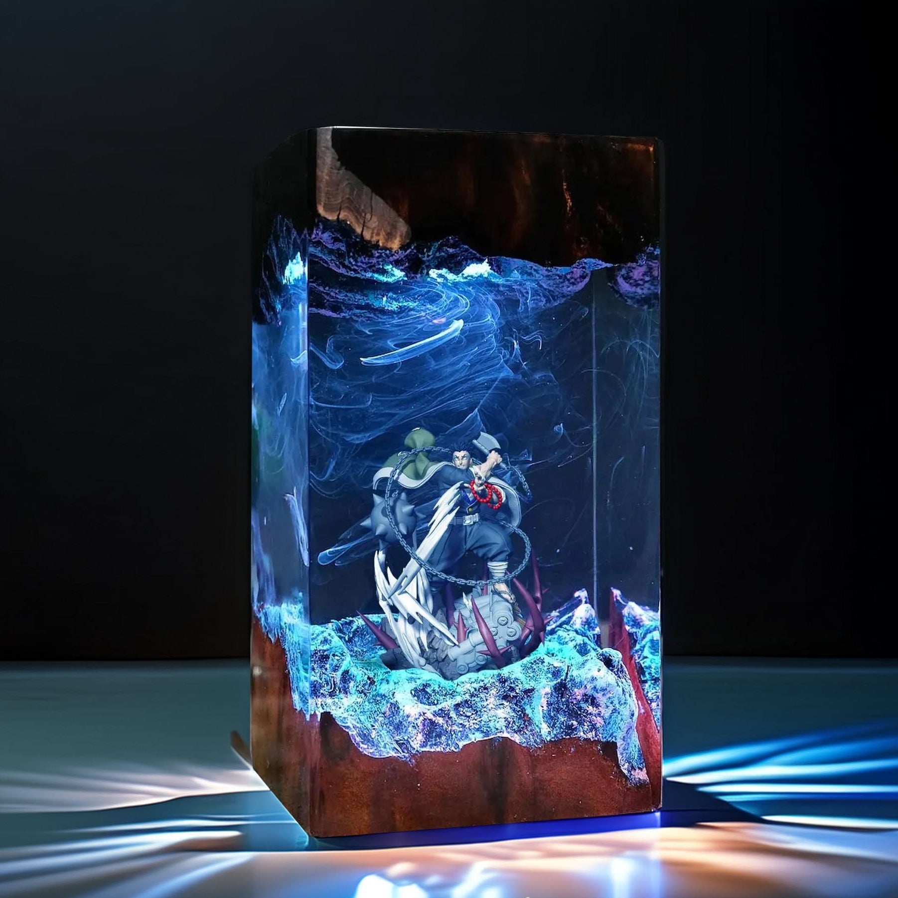 Stone Pillar Giant Resin Lamp