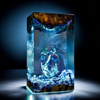 Stone Pillar Giant Resin Lamp