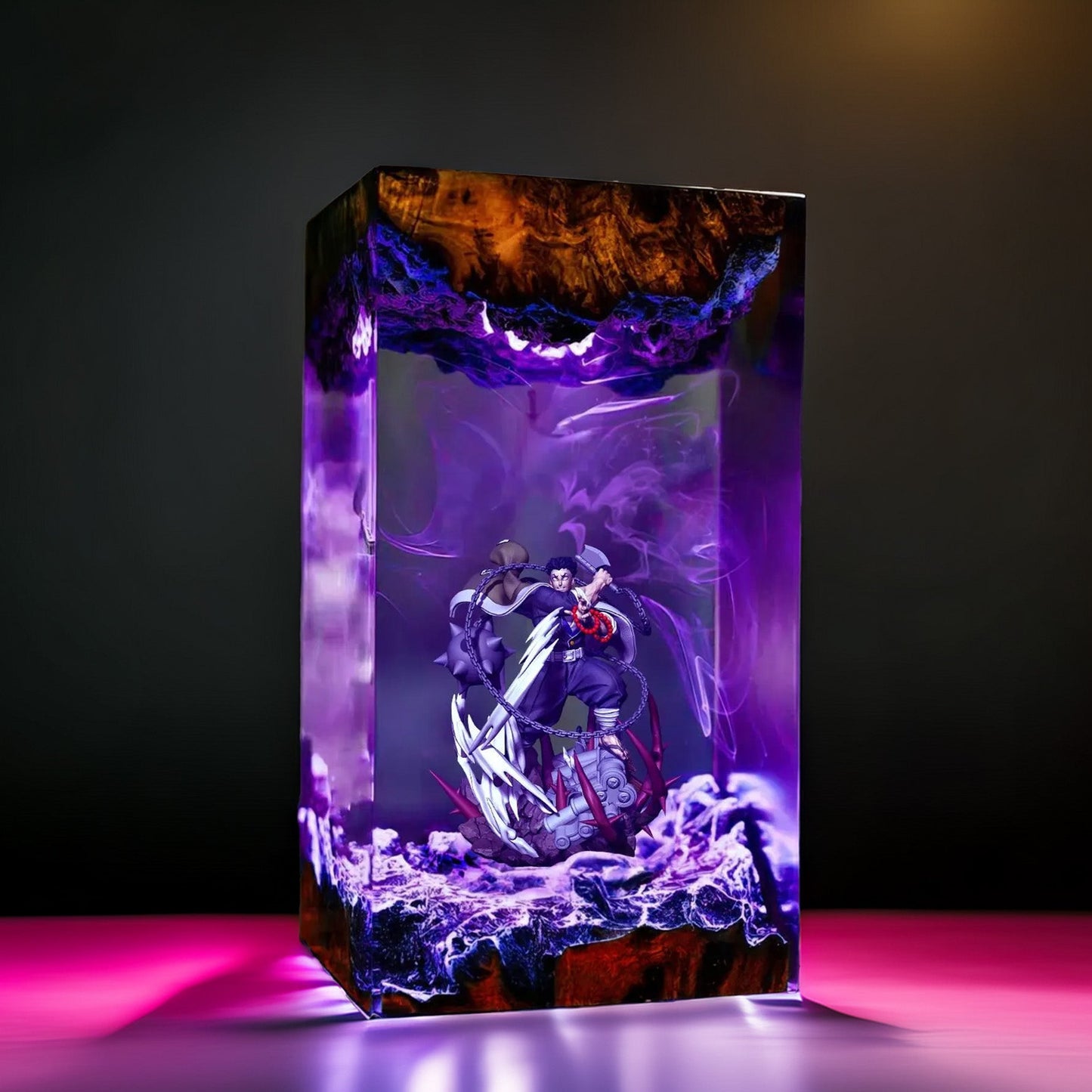 Stone Pillar Giant Resin Lamp