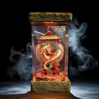 River Dragon Spirit Resin Lamp