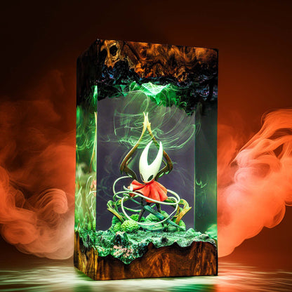 Crimson Needle Warrior Resin Lamp V2