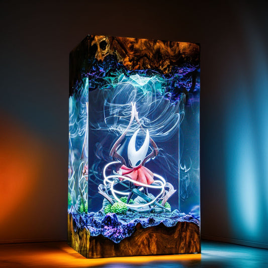 Crimson Needle Warrior Resin Lamp V2