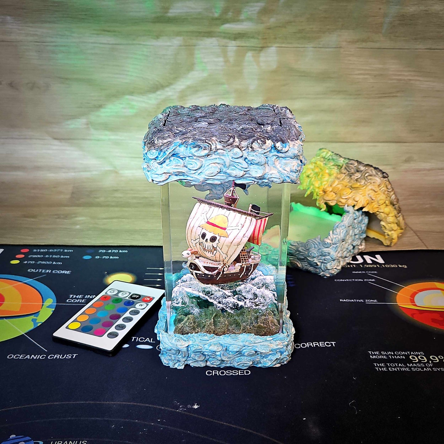 Sheep Pirate Ship Resin Lamp V2