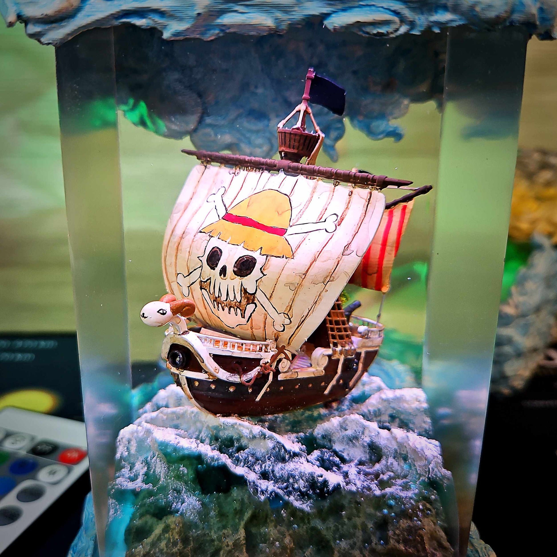 Sheep Pirate Ship Resin Lamp V2