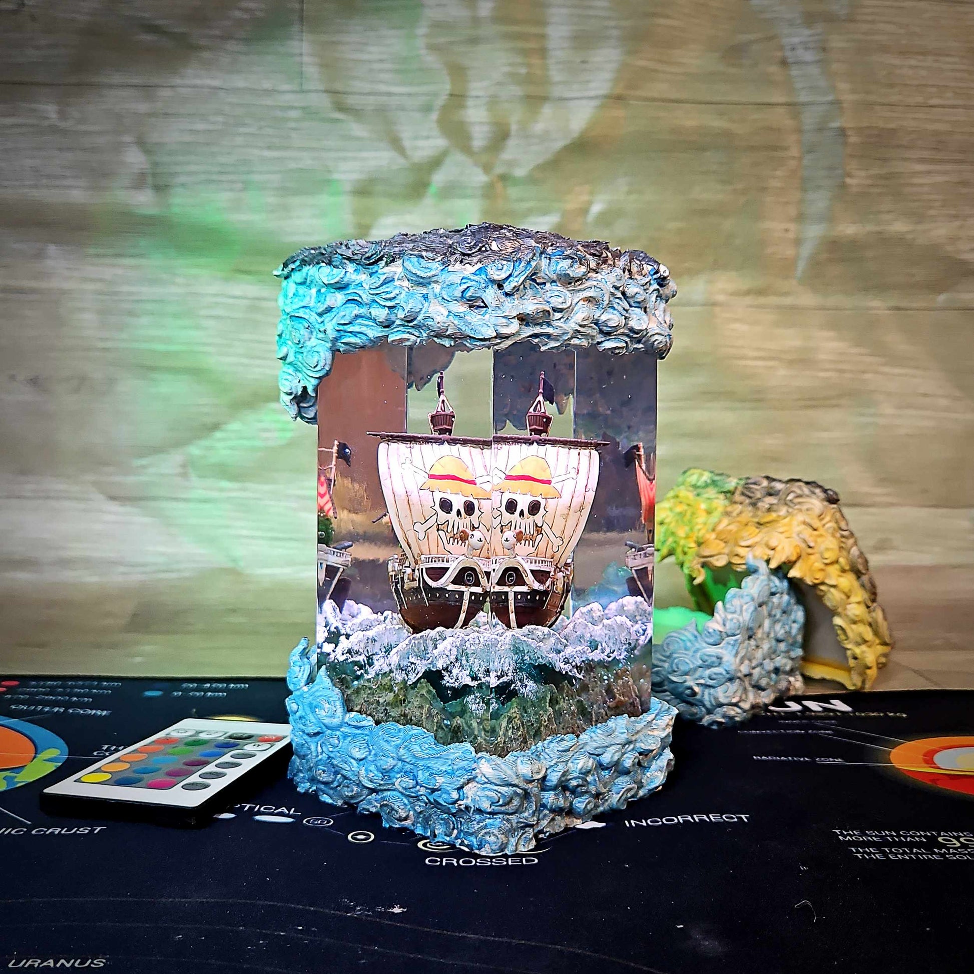 Sheep Pirate Ship Resin Lamp V2