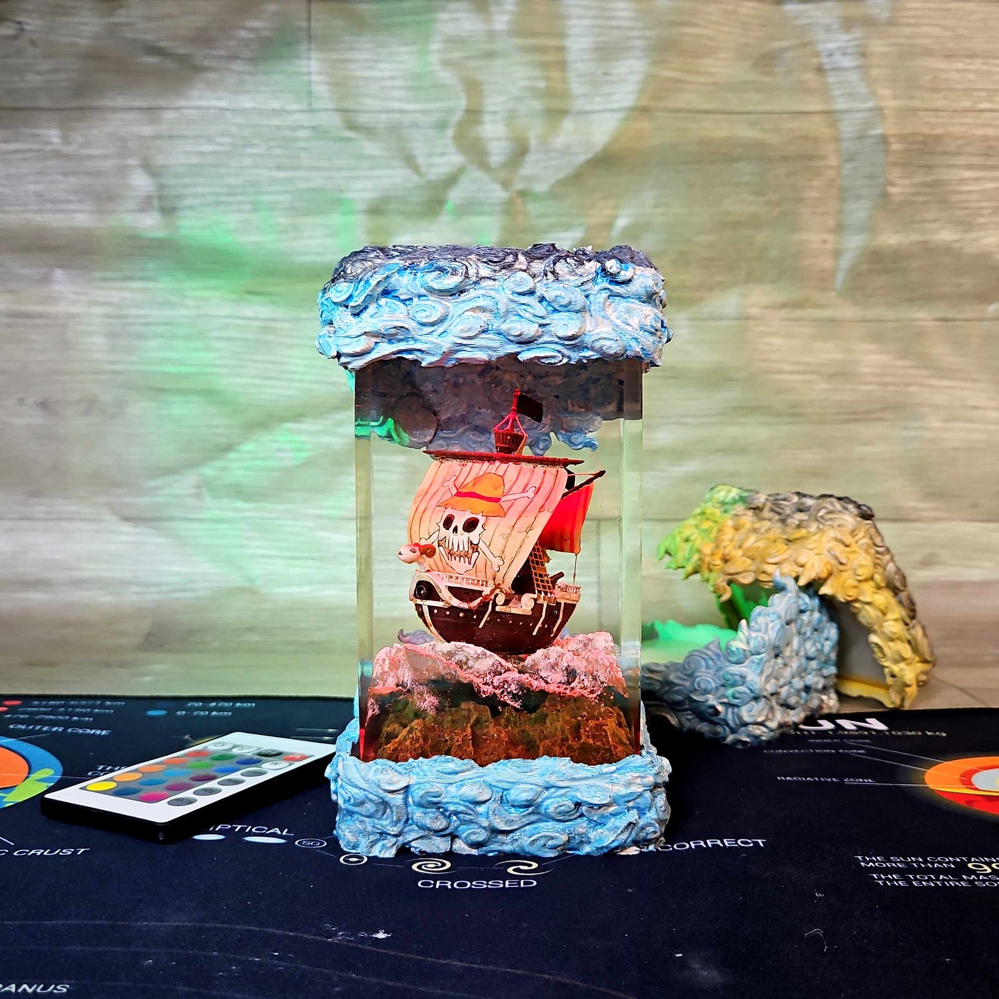 Sheep Pirate Ship Resin Lamp V2