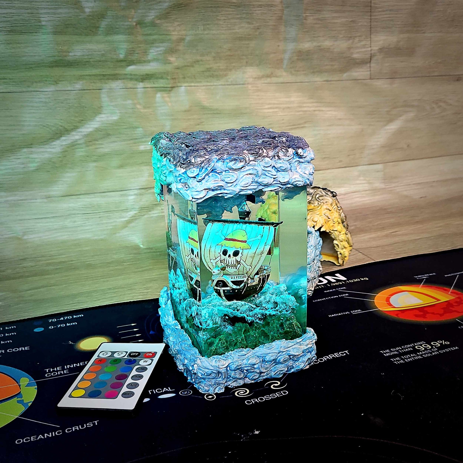 Sheep Pirate Ship Resin Lamp V2